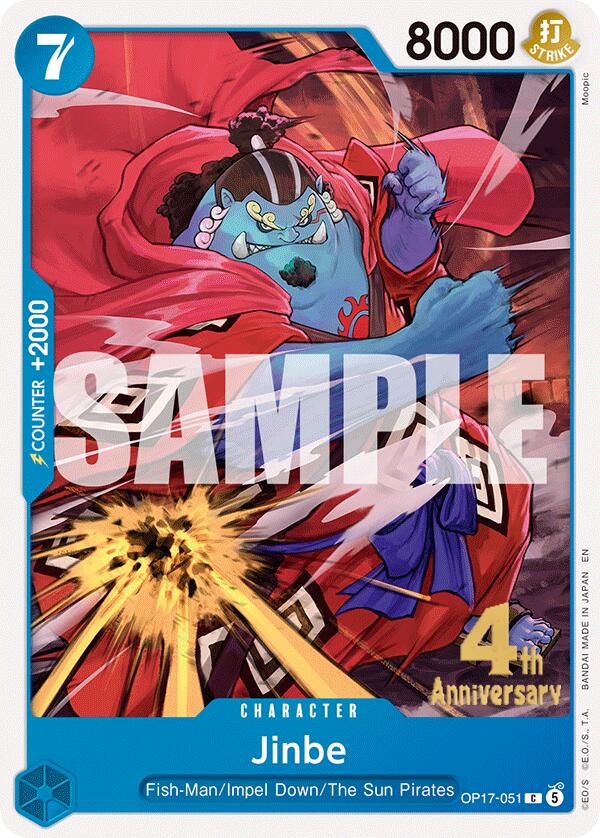 Jinbe [The World's Strongest Warriors Release Event Cards] | Black Swamp Games