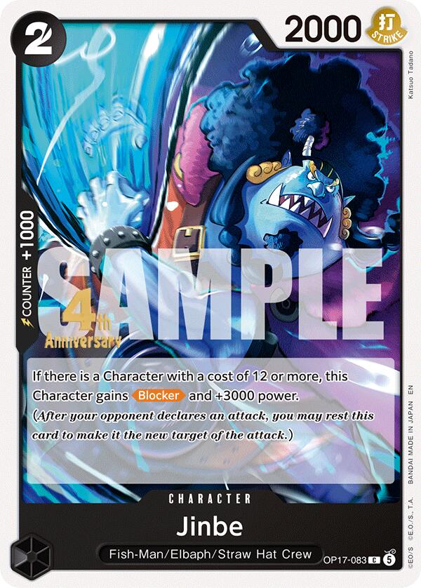 Jinbe [The World's Strongest Warriors Release Event Cards] | Black Swamp Games