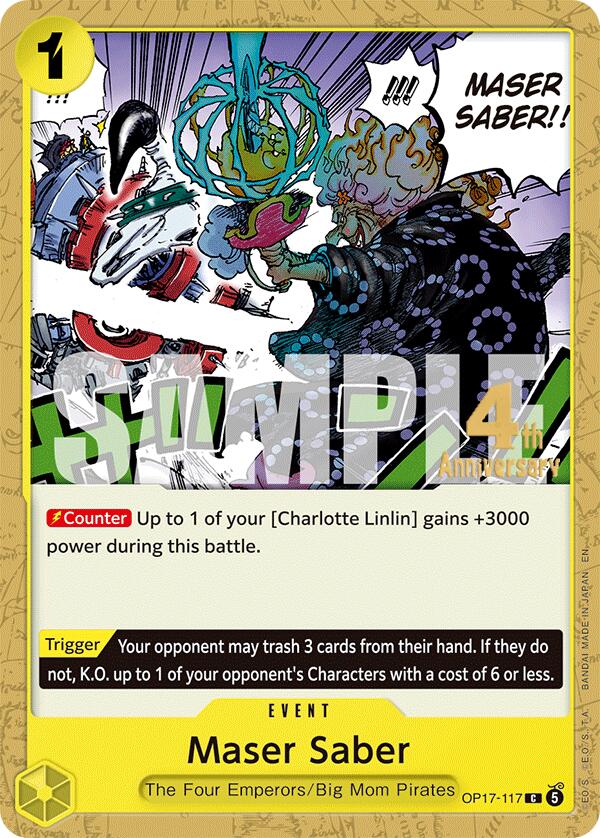 Maser Saber [The World's Strongest Warriors Release Event Cards] | Black Swamp Games