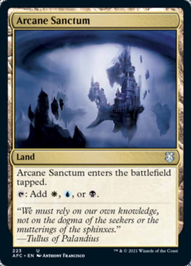 Arcane Sanctum [Dungeons & Dragons: Adventures in the Forgotten Realms Commander] | Black Swamp Games
