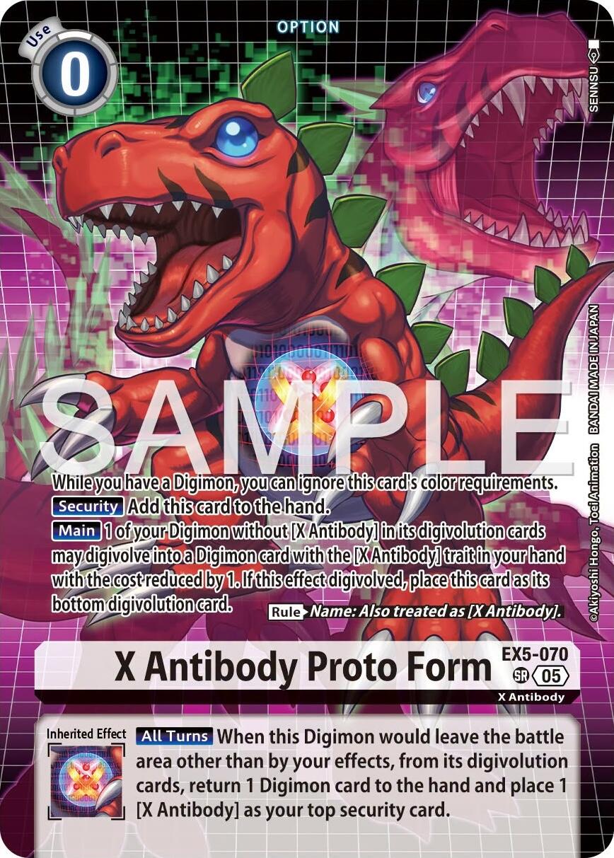 X Antibody Proto Form [EX5-070] (Tamer's Selection Box Ver. X Antibody) [Promotional Cards] | Black Swamp Games