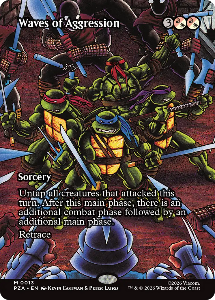 Waves of Aggression (Borderless) [Teenage Mutant Ninja Turtles Eternal-Legal] | Black Swamp Games