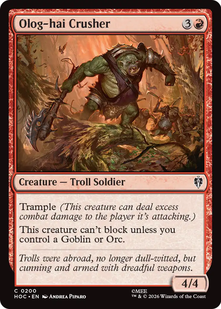 Olog-hai Crusher [The Hobbit: Eternal-Legal] | Black Swamp Games