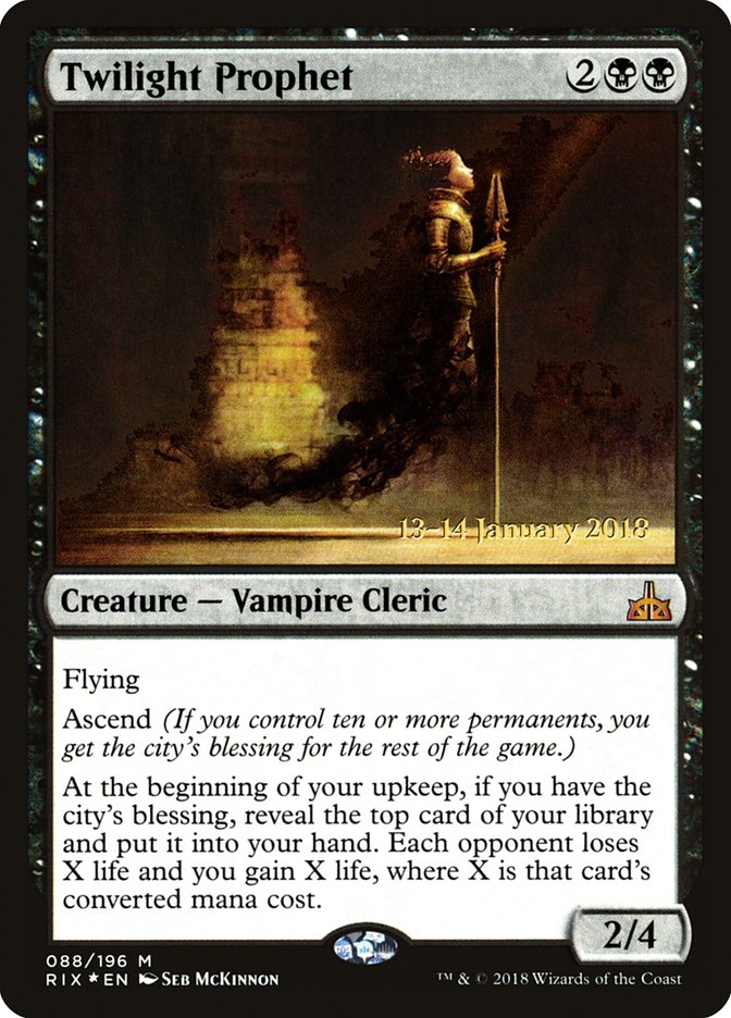 Twilight Prophet [Rivals of Ixalan Prerelease Promos] | Black Swamp Games