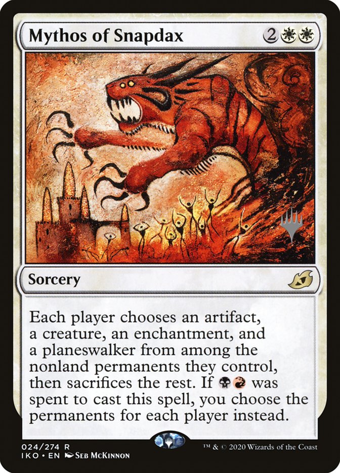Mythos of Snapdax (Promo Pack) [Ikoria: Lair of Behemoths Promos] | Black Swamp Games