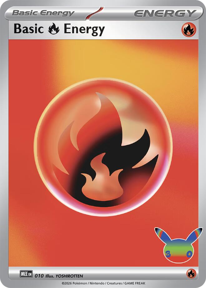 Basic Fire Energy (010) (30th Celebration) [Mega Evolution Energies] | Black Swamp Games