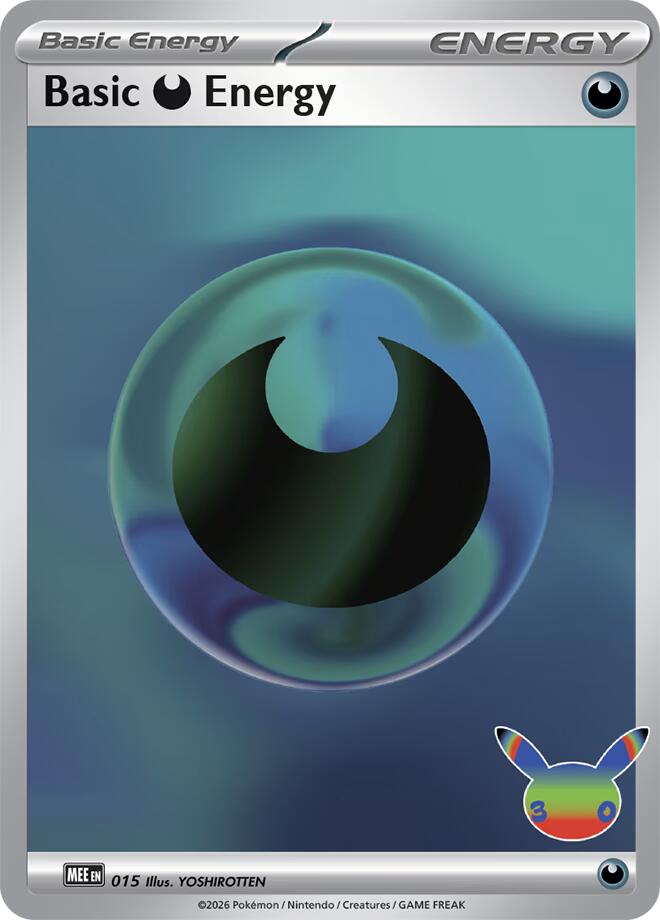 Basic Darkness Energy (015) (30th Celebration) [Mega Evolution Energies] | Black Swamp Games