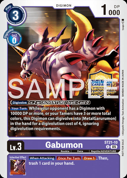 Gabumon [ST21-10] (World Championship 26-27 Store Championships Season 2 Top 4) [Starter Deck: Hero of Hope] | Black Swamp Games