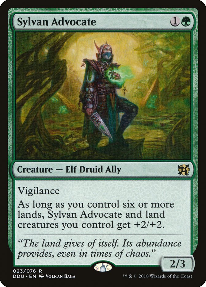 Sylvan Advocate [Duel Decks: Elves vs. Inventors] | Black Swamp Games