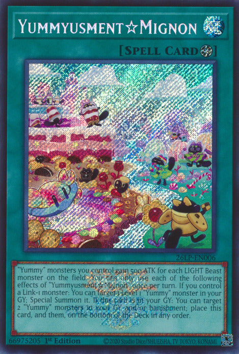 YummyusmentMignon (Emblazoned Secret Rare) [26LP-EN006] Secret Rare | Black Swamp Games