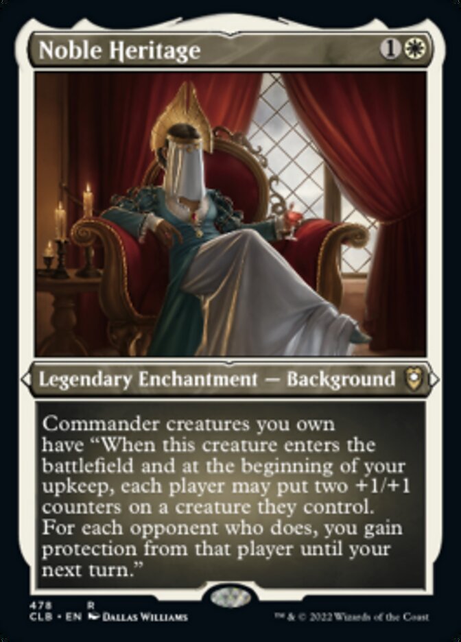 Noble Heritage (Foil Etched) [Commander Legends: Battle for Baldur's Gate] | Black Swamp Games