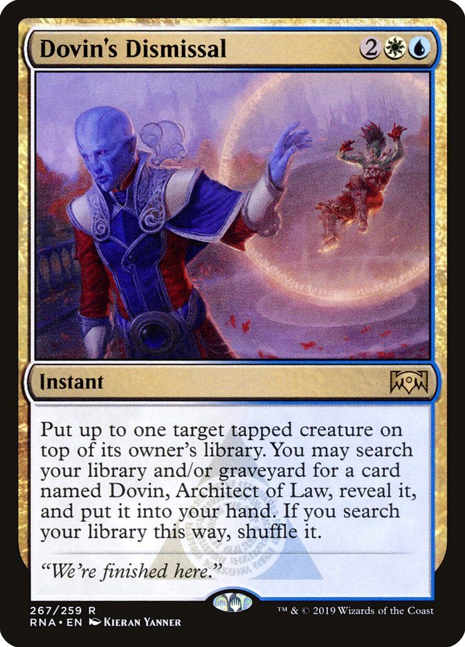 Dovin's Dismissal [Ravnica Allegiance] | Black Swamp Games