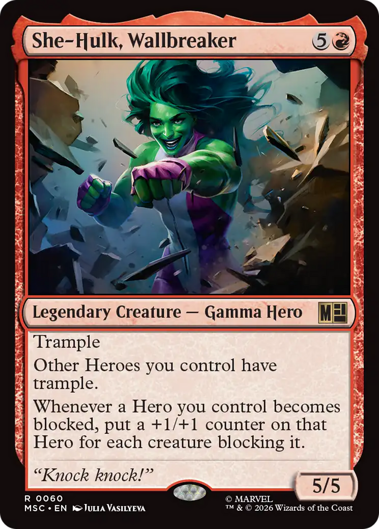 She-Hulk, Wallbreaker [Marvel Super Heroes Commander] | Black Swamp Games