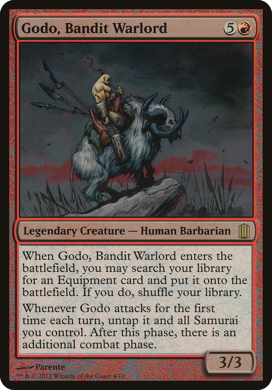 Godo, Bandit Warlord (Oversized) [Commander's Arsenal Oversized] | Black Swamp Games