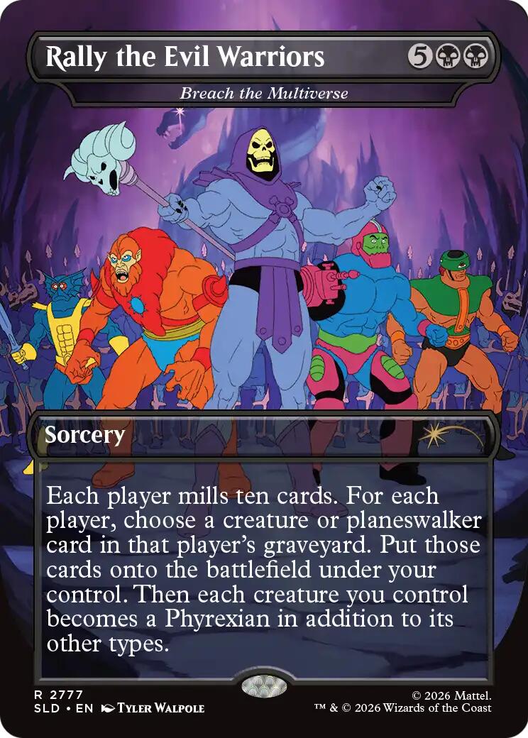 Rally the Evil Warriors - Breach the Multiverse [Secret Lair Drop Series] | Black Swamp Games
