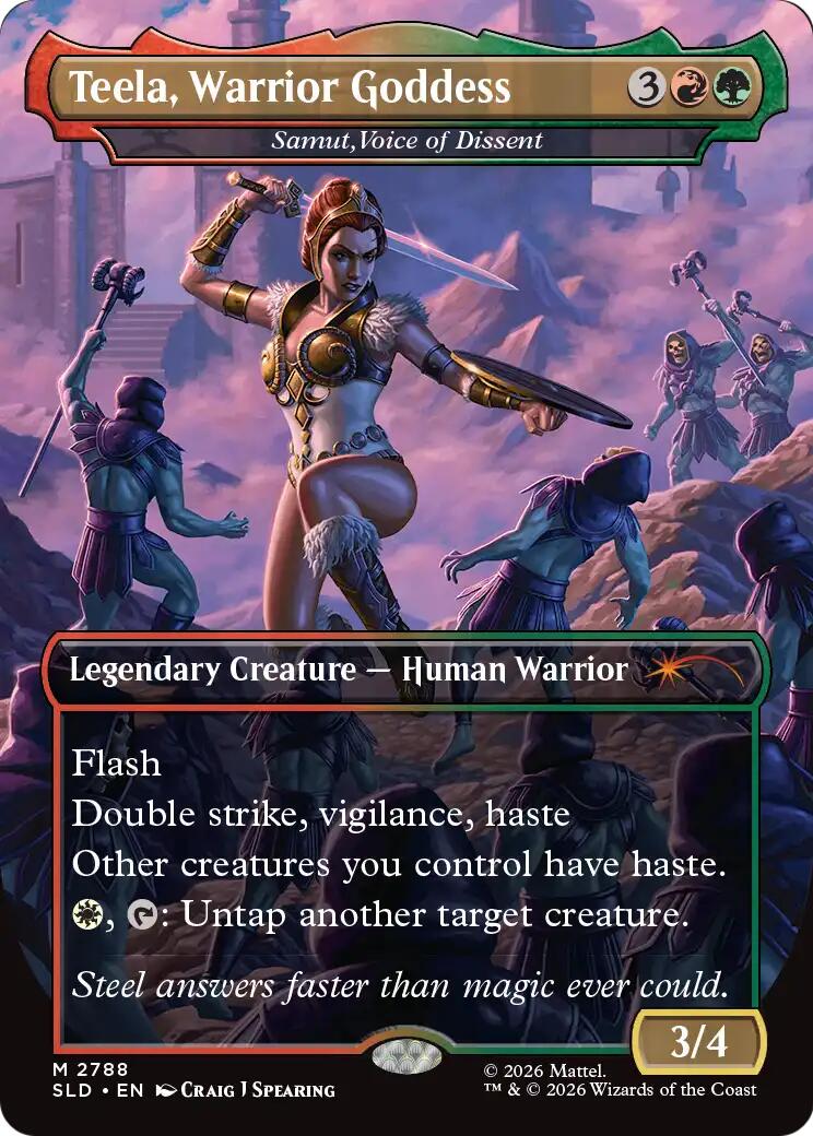 Teela, Warrior Goddess - Samut, Voice of Dissent [Secret Lair Drop Series] | Black Swamp Games