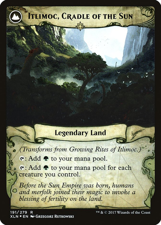 Growing Rites of Itlimoc // Itlimoc, Cradle of the Sun [Ixalan Prerelease Promos] | Black Swamp Games