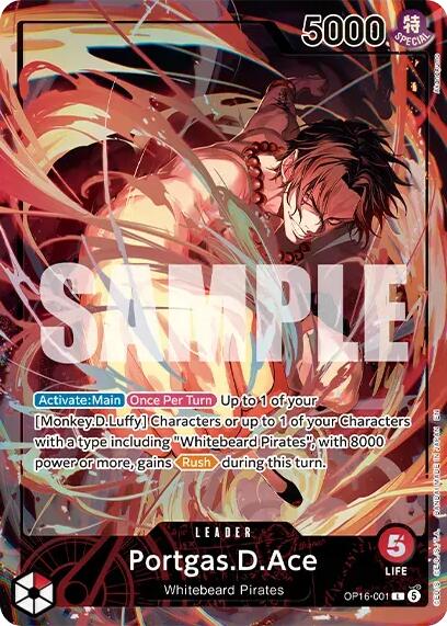 Portgas.D.Ace (Official Playmat - Flame-Flame Fruit Coliseum Edition) [One Piece Promotion Cards] | Black Swamp Games