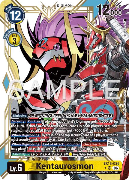 Kentaurosmon [EX13-036] (Alternate Art) [Chivalrous XIII] | Black Swamp Games