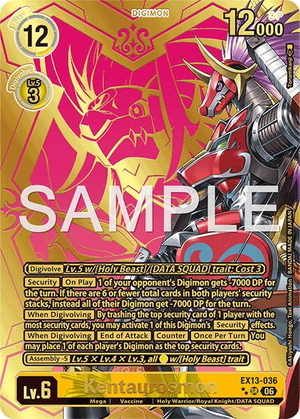 Kentaurosmon [EX13-036] (Rare Pull) [Chivalrous XIII] | Black Swamp Games
