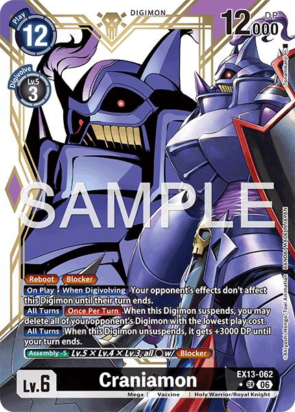 Craniamon [EX13-062] (Alternate Art) [Chivalrous XIII] | Black Swamp Games