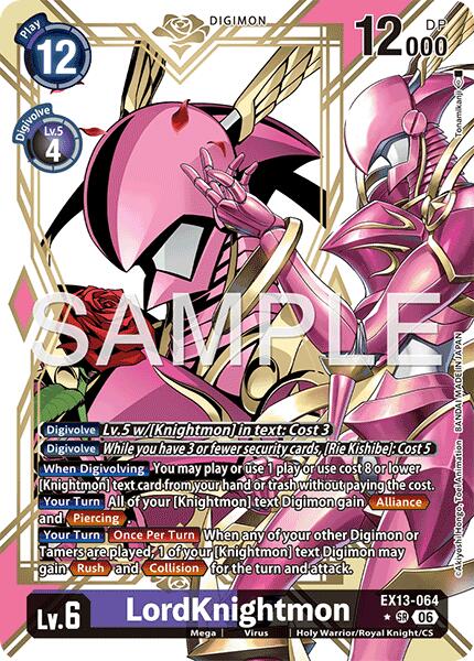 LordKnightmon [EX13-064] (Alternate Art) [Chivalrous XIII] | Black Swamp Games