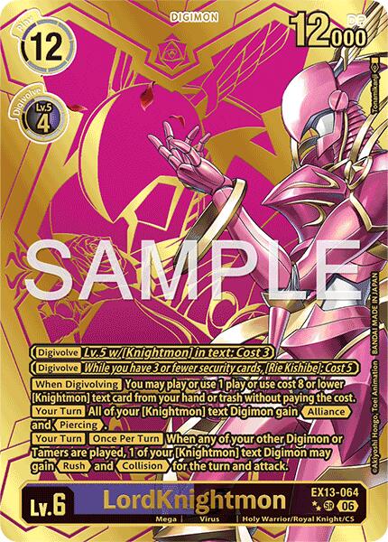 LordKnightmon [EX13-064] (Rare Pull) [Chivalrous XIII] | Black Swamp Games