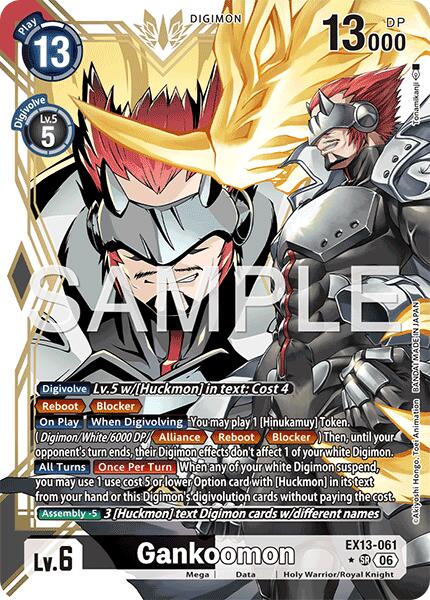 Gankoomon [EX13-061] (Alternate Art) [Chivalrous XIII] | Black Swamp Games