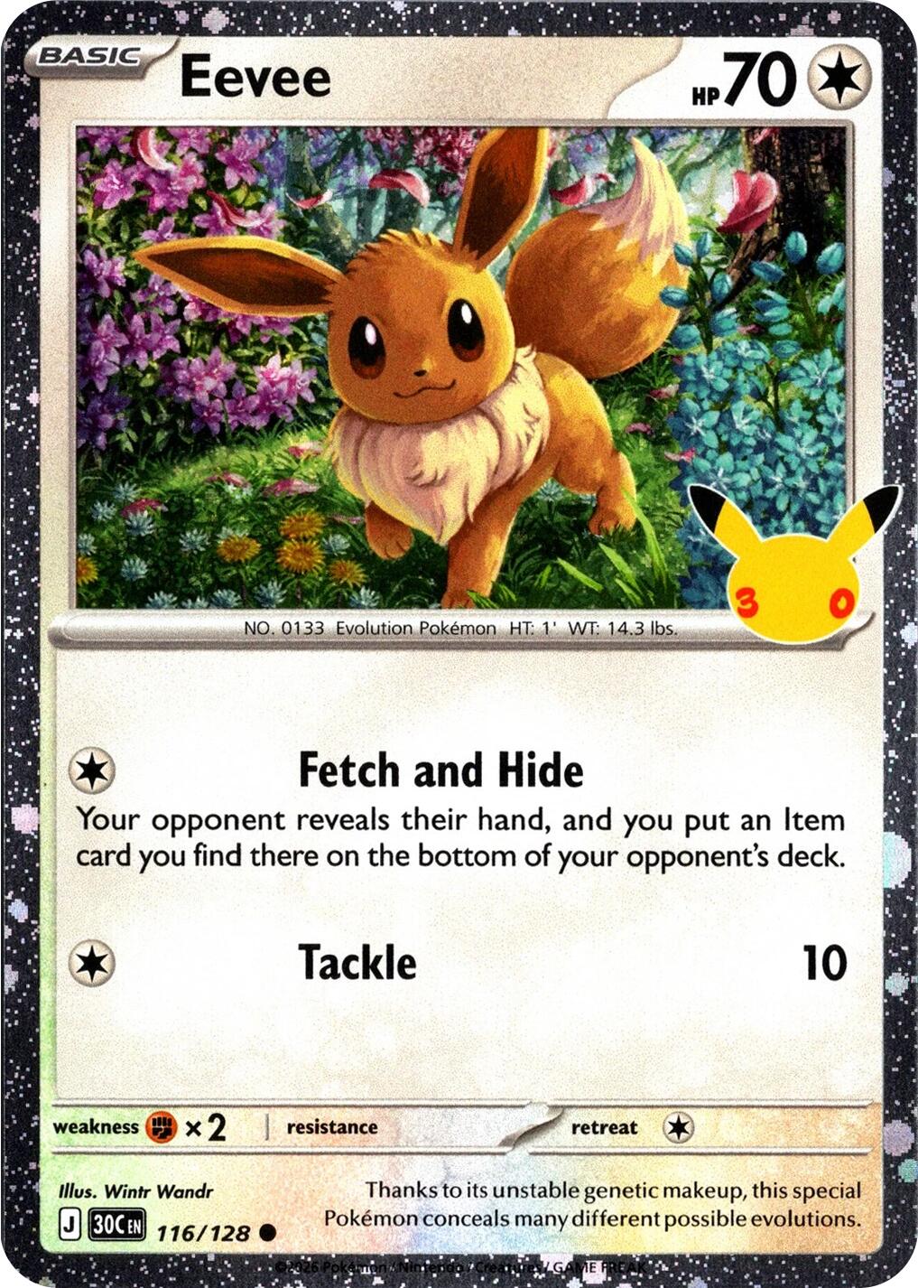 Eevee (116/128) (30th Celebration) [Mega Evolution: 30th Celebration] | Black Swamp Games