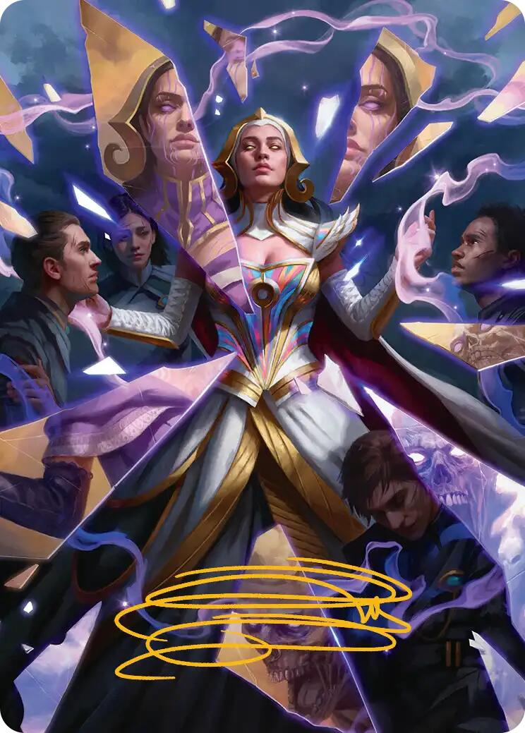 Return to the Light Realms Art Card (5/54) (Gold-Stamped Signature) [Reality Fracture Art Series] | Black Swamp Games