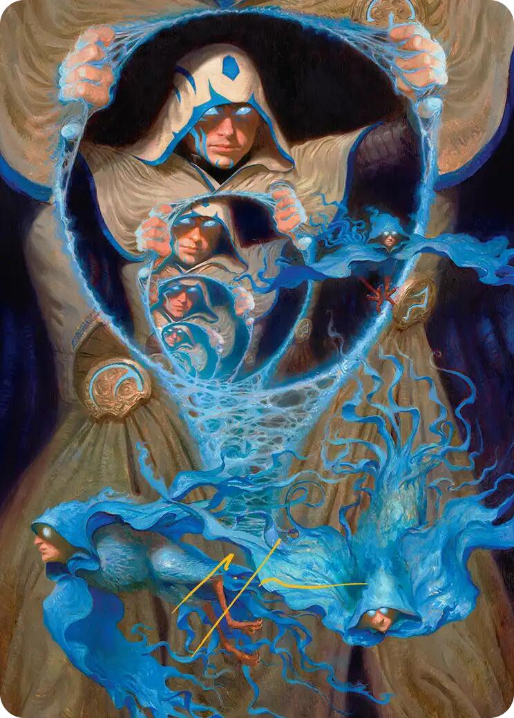 The Theorist, Jace Beleren Art Card (Gold-Stamped Signature) [Reality Fracture Art Series] | Black Swamp Games