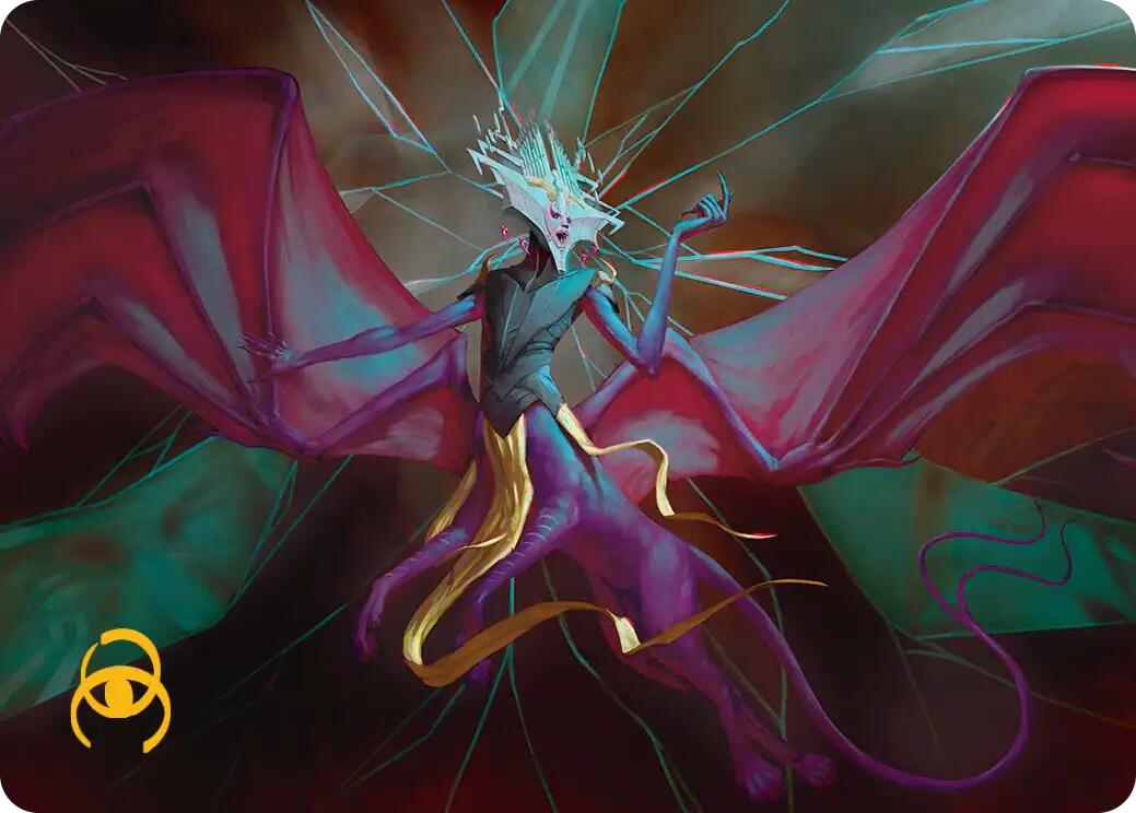 Ingris Stingerquill Art Card (Gold-Stamped Signature) [Reality Fracture Art Series] | Black Swamp Games