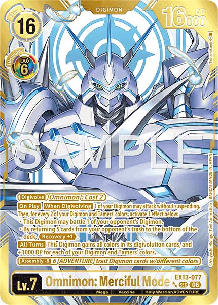 Omnimon: Merciful Mode [EX13-077] (Rare Pull) [Chivalrous XIII] | Black Swamp Games