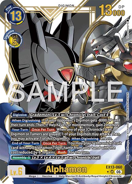 Alphamon [EX13-060] (Alternate Art) [Chivalrous XIII] | Black Swamp Games
