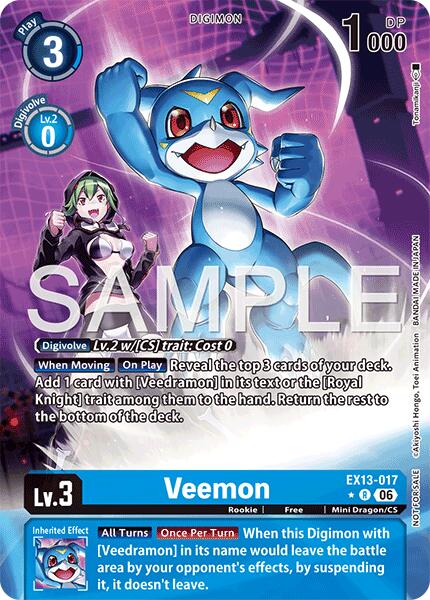 Veemon [EX13-017] (Extended Art) [Chivalrous XIII] | Black Swamp Games