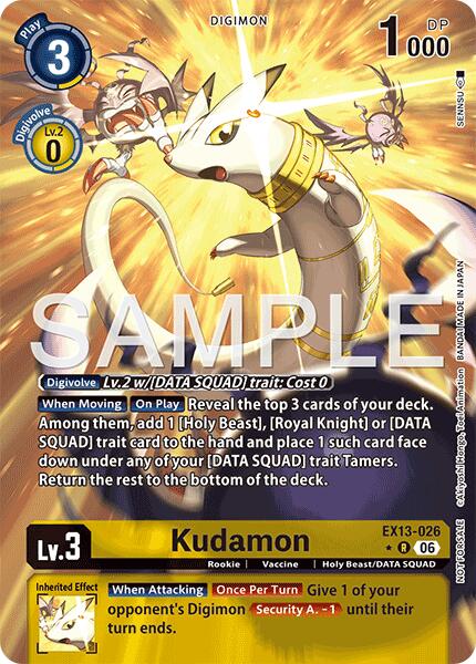 Kudamon [EX13-026] (Extended Art) [Chivalrous XIII] | Black Swamp Games