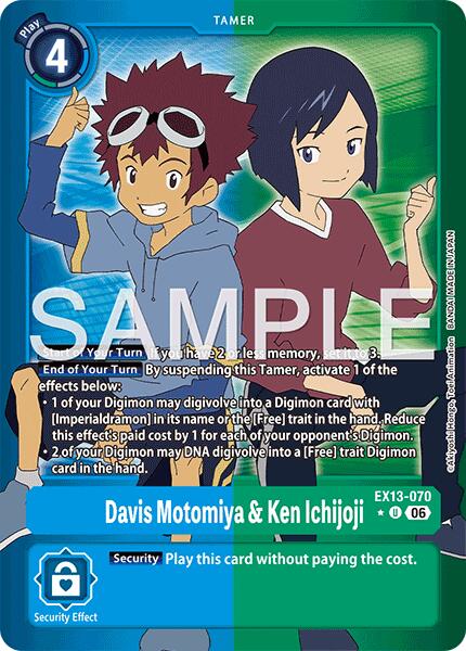 Davis Motomiya & Ken Ichijoji [EX13-070] (Limited Foil) [Chivalrous XIII] | Black Swamp Games