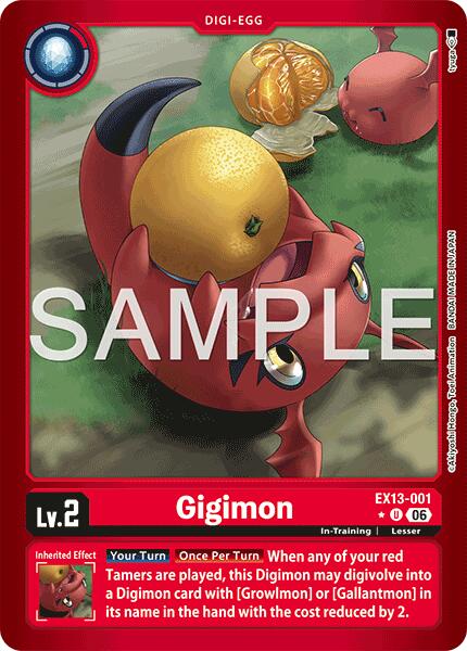 Gigimon [EX13-001] (Limited Foil) [Chivalrous XIII] | Black Swamp Games