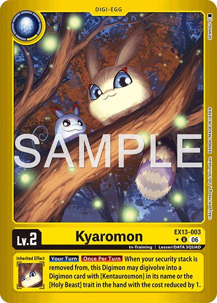 Kyaromon [EX13-003] (Limited Foil) [Chivalrous XIII] | Black Swamp Games