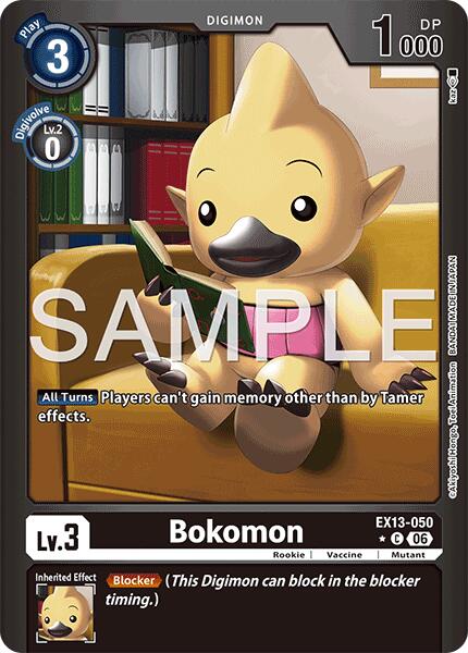 Bokomon [EX13-050] (Limited Foil) [Chivalrous XIII] | Black Swamp Games