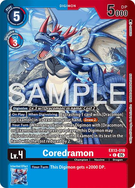 Coredramon [EX13-018] - EX13-018 (Limited Foil) [Chivalrous XIII] | Black Swamp Games
