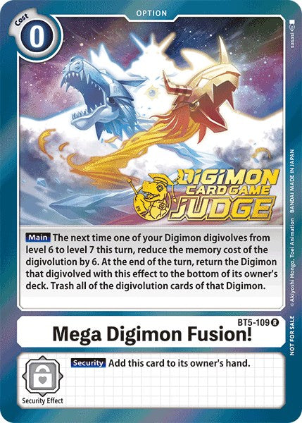 Mega Digimon Fusion! [BT5-109] (Judge Pack 1) [Battle of Omni Promos] | Black Swamp Games