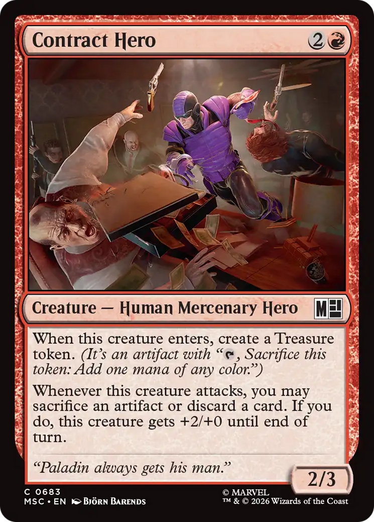 Contract Hero [Marvel Super Heroes Commander] | Black Swamp Games