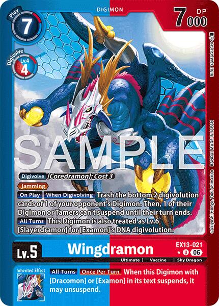 Wingdramon [EX13-021] (Limited Foil) [Chivalrous XIII] | Black Swamp Games