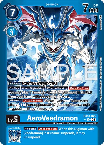 AeroVeedramon [EX13-022] (Limited Foil) [Chivalrous XIII] | Black Swamp Games