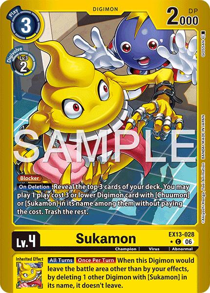 Sukamon [EX13-028] (Limited Foil) [Chivalrous XIII] | Black Swamp Games