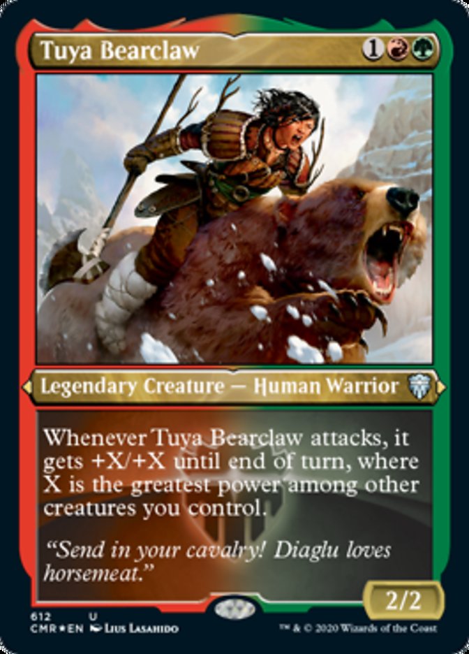 Tuya Bearclaw (Etched) [Commander Legends] | Black Swamp Games