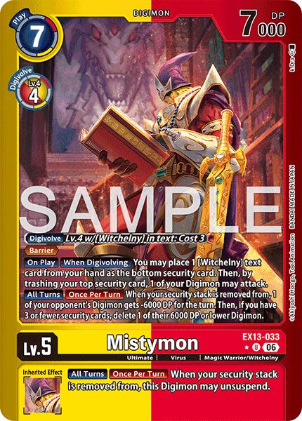 Mistymon [EX13-033] (Limited Foil) [Chivalrous XIII] | Black Swamp Games