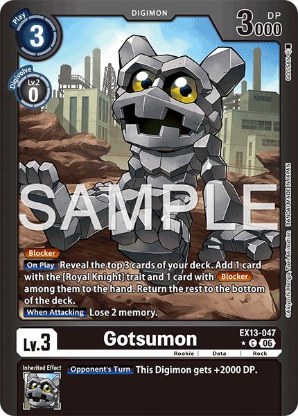 Gotsumon [EX13-047] (Limited Foil) [Chivalrous XIII] | Black Swamp Games