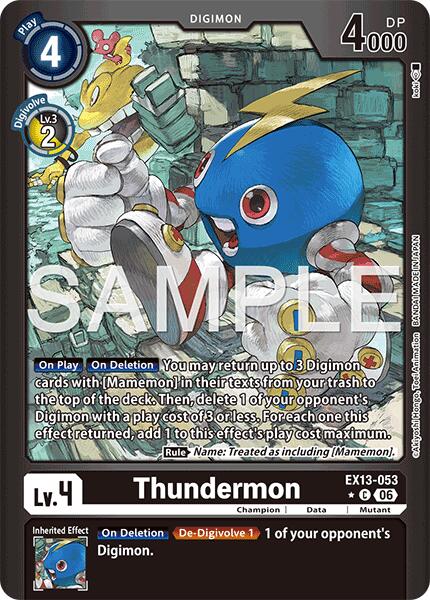 Thundermon [EX13-053] (Limited Foil) [Chivalrous XIII] | Black Swamp Games